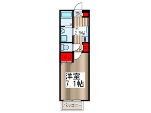 アンプル－ルクラ－ジュ西青木の物件間取画像